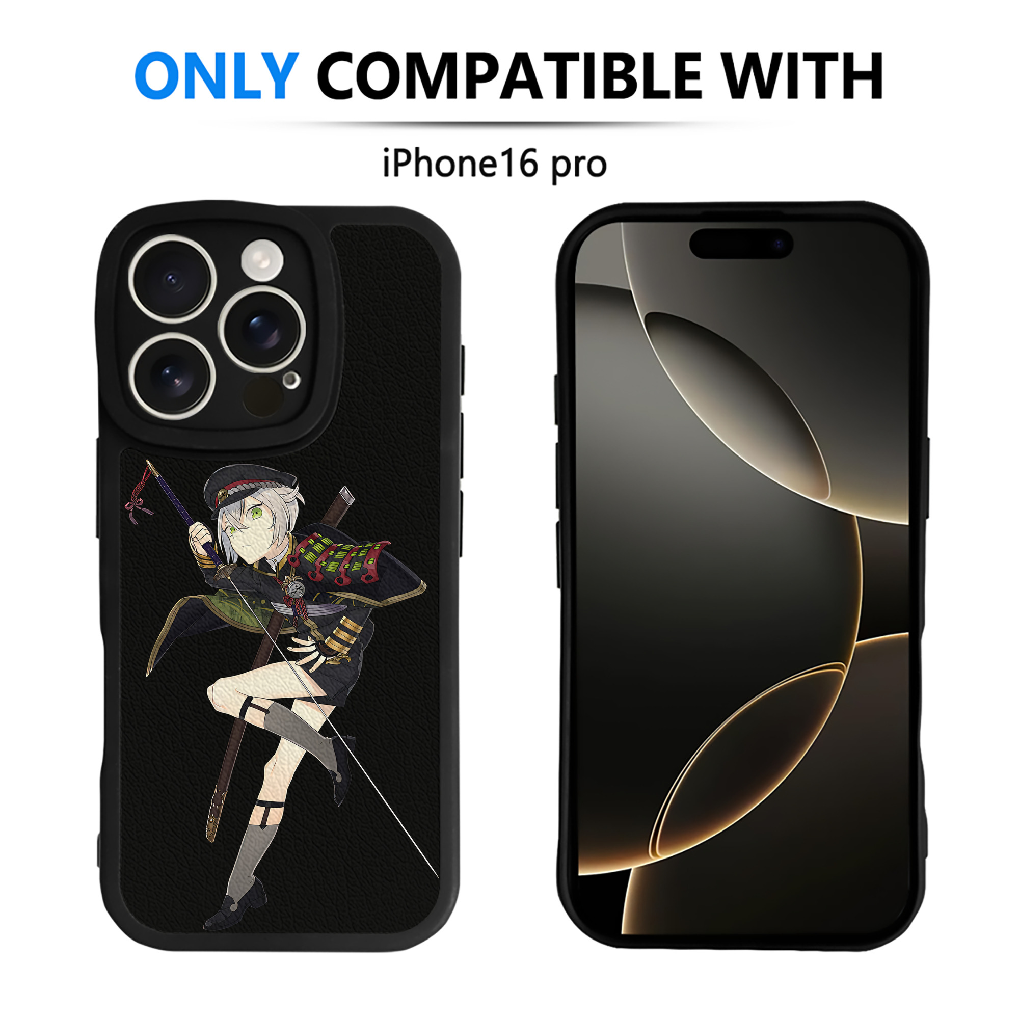 （画像用） 刀剣乱舞 Touken Ranbu 【iPhone 16シリーズ対応】シリコンスマホケース（レザー調） 材質：シリコン